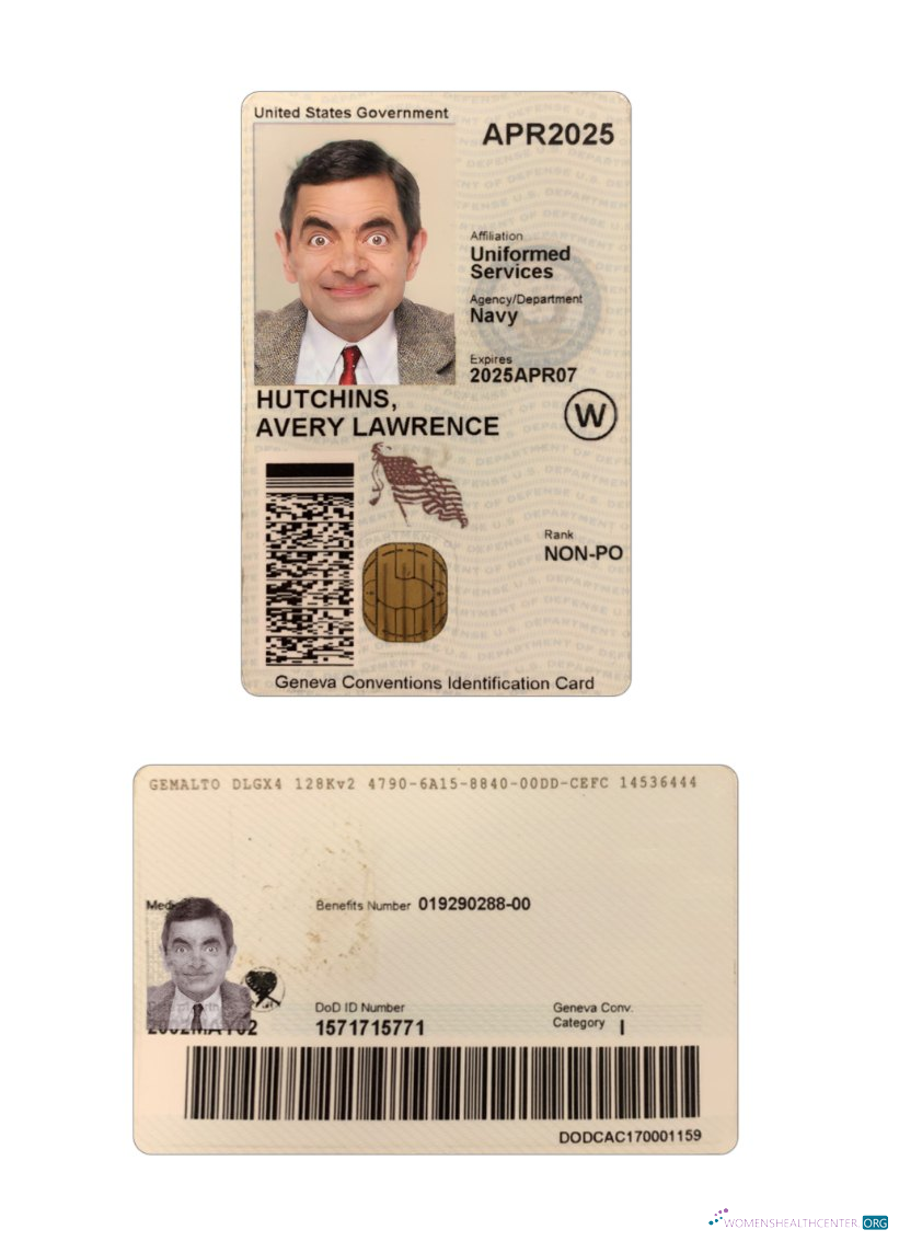 Download USA Geneva Conventions ID card Photoshop template